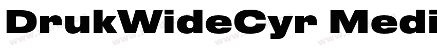 DrukWideCyr Medium字体转换